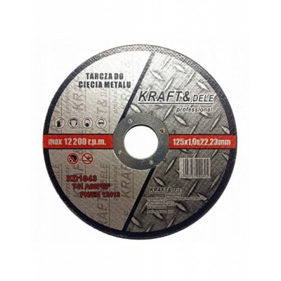 TARCZA DO CIĘCIA METALU 125MM X 1,0MM X 22,23 KD1943