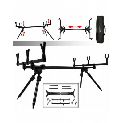 HOKKAIDO STANOWISKO KARPIOWE ROD POD NA 3 WĘDKI w26019