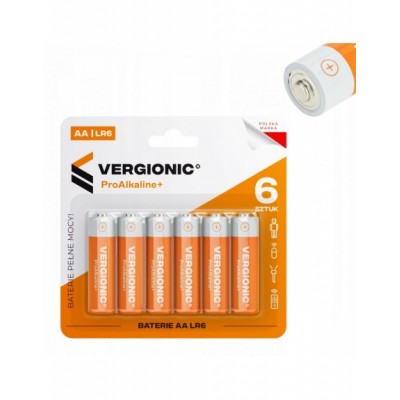 Baterie alkaliczne Vergionic AA (R6) 6 szt.