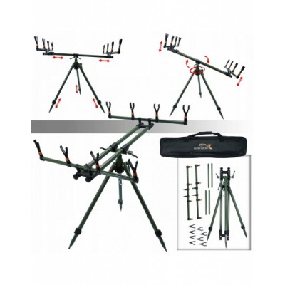 HOKKAIDO STANOWISKO ROD POD TRIPOD NA 4WĘDKI 26025