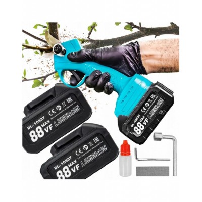 MOCNY SEKATOR AKUMULATOROWY DO GAŁĘZI OGRODOWY + 2X...