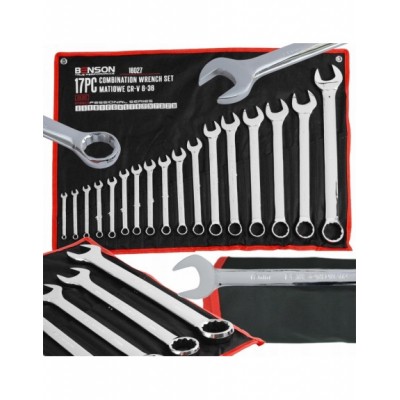 KLUCZE PŁASKIE OCZKOWE 6-36 ZESTAW KOMPLET KLUCZY...