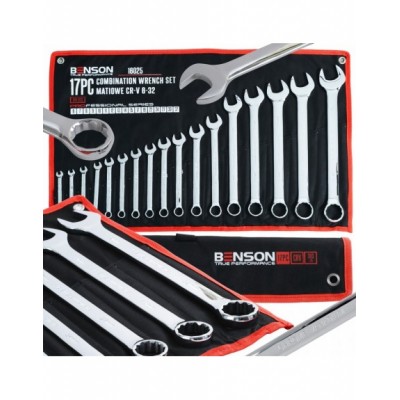 ZESTAW KOMPLET KLUCZY PŁASKICH OCZKOWYCH 6-32MM 17EL MATA...