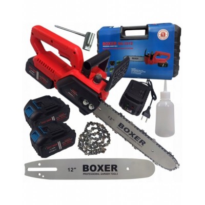 Piła łańcuchowa Boxer 1200W 2x36v 6ah prowadnica 12"...