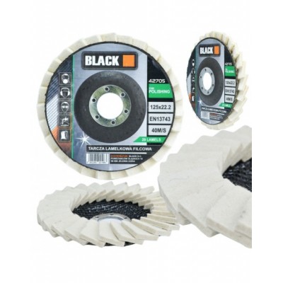 Tarcza polerska Black 42705 125x22,2 mm