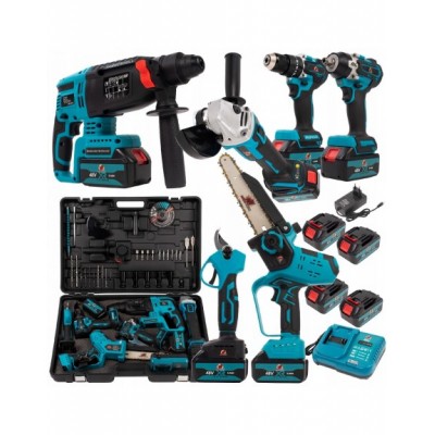 ZESTAW AKU WKRĘTARKA KLUCZ UDAROWY MŁOTOWIERTARKA...