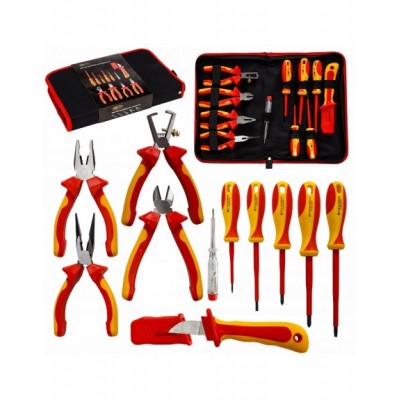 MEGA ZESTAW NARZĘDZI WKRĘTAKÓW IZOLOWANYCH 1000V 11EL