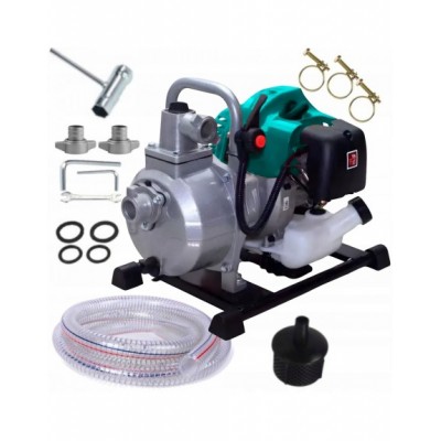 MOTOPOMPA 1CAL 1" SPALINOWA + WĄŻ SSAWNY 2M KOMPLET