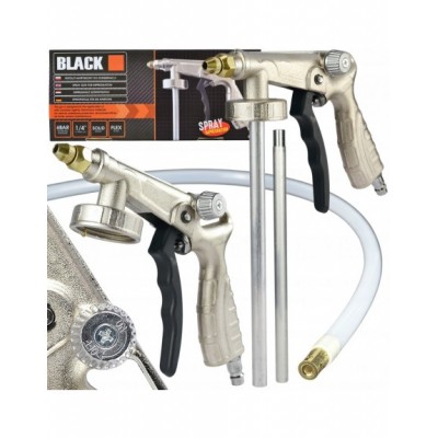 PISTOLET DO KONSERWACJI BARANKA Z WĘŻYKIEM i REGULACJĄ BLACK