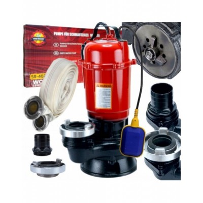 POMPA SZAMBA Z NOŻEM + WĄŻ 20M pływak SZAMBA + 2X ZŁĄCZE