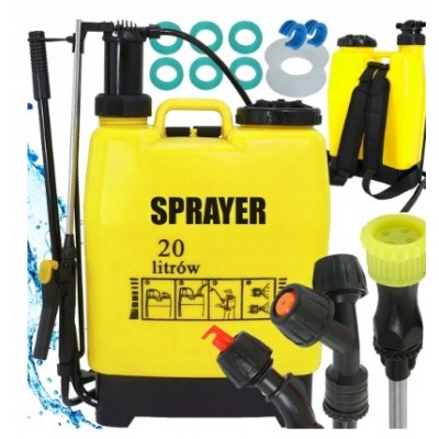 OPRYSKIWACZ RĘCZNY CIŚNIENIOWY LANCA DUŻY 20L OGRODOWY DO...