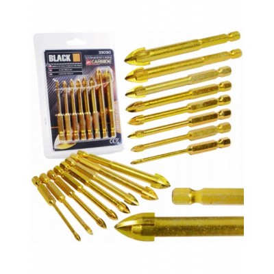 WIERTŁO DO SZKŁA PŁYTEK CERAMIKI GRESU 8SZT ZESTAW