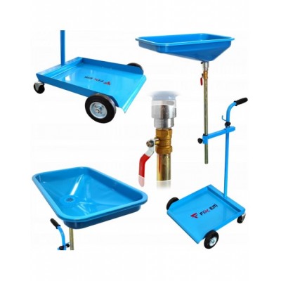 MOBILNA WARSZTATOWA ZLEWARKA OLEJU NA BECZKĘ Z WÓZKIEM