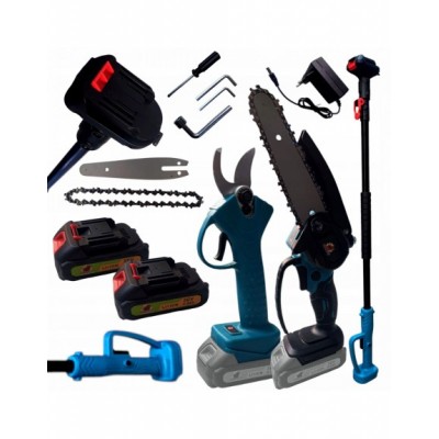 ZESTAW 3W1 PIŁA I SEKATOR WYSIĘGNIK 1,5M 2SZT.AKUMULATOR...