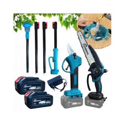 MEGA ZESTAW 2W1 PIŁA SEKATOR WYSIĘGNIK 2M 48V AKU 6AH...