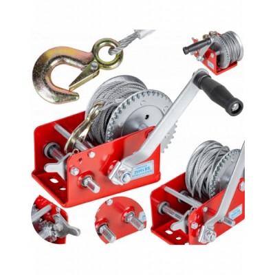 WCIĄGARKA WYCIĄGARKA RĘCZNA KORBOWA LINOWA 1133KG STALOWA...