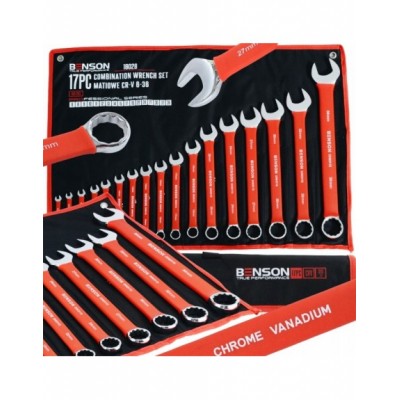 KLUCZE W GUMIE PŁASKO OCZKOWE 6-36 ZESTAW KOMPLET MATA...