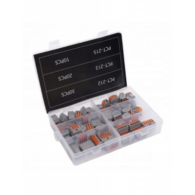 ZESTAW SZYBKOZŁĄCZEK ELEKTRYCZNYCH DO DRUTU 0,5 - 2,5 MM...