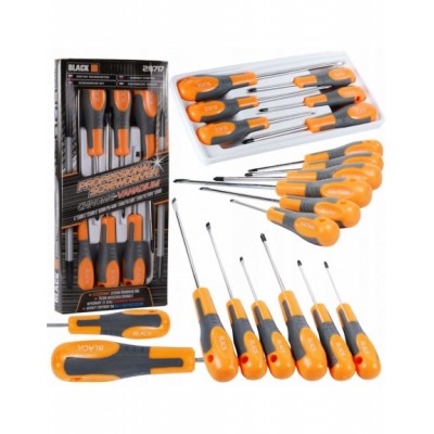 ZESTAW ŚRUBOKRĘTÓW WKRĘTAKÓW płaskie krzyżowe 6 EL