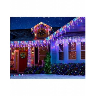 SOPLE LAMPKI CHOINKOWE LED KURTYNA MULTIKOLOR 4,6m