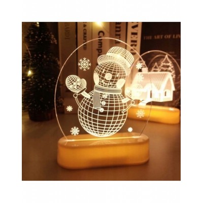 WITRAŻ LAMPKI LED 3D USB OZDOBA LAMPKA BAŁWANEK