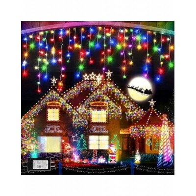 SOPLE LAMPKI CHOINKOWE LED KURTYNA MULTIKOLOR 4,6M ZEW/WEW