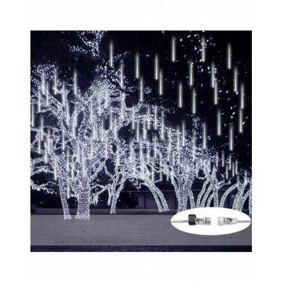 SOPLE METEORY LED LAMPKI BIAŁY ZIMNY PADAJĄCY ŚNIEG 50cm...