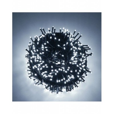 LAMPKI CHOINKOWE 500LED BIAŁE ZIMNE 500SZT STAŁE