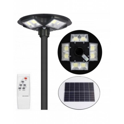 LATARNIA OGRODOWA LAMPA SOLARNA NA SŁUP MOCNA PANEL...