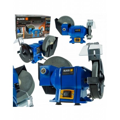 SZLIFIERKA STOŁOWA 1850W 2x KAMIEŃ NA SUCHO MOKRO BLACK