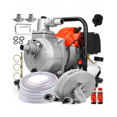 MEGA ZESTAW MOTOPOMPA + WĄŻ SSAWNY+WĄŻ STRAŻAK +OLEJ KOMPLET