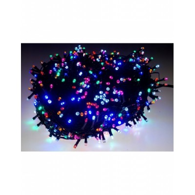 LAMPKI CHOINKOWE 200LED FLASH ISKRA CHOINKA multi GRUBA...