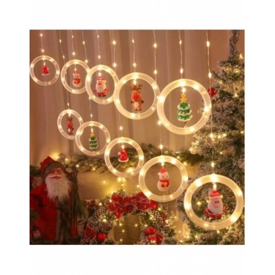 PIĘKNE LAMPKI GWIAZDKI WISZĄCE KURTYNA LED USB CHOINKA...