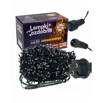 LAMPKI CHOINKOWE 200LED FLASH ISKRA CHOINKA MULTIKOLOR