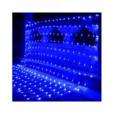 Lampki choinkowe SIATKA 268szt LED niebieska 3MX2M...